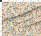Various Fabrics by the Yard or Fat Quarter Whimsical Flowers Pink Blue Green Retro Spring Floral Custom Printed Fabric by Spoonflower